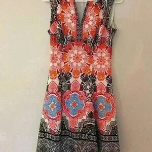 Maggie L Colorful Patterned Dress, 4